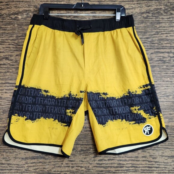 Lot Of 2 Rokfit MMA Gym Training Running Workout Stretch Shorts Large Multicolor - Picture 1 of 13